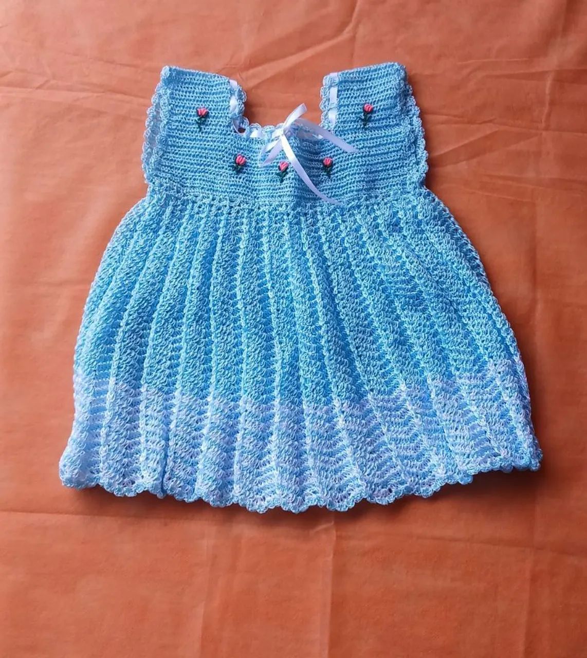 Vestido em Crochê até 3 Anos - Foto 3