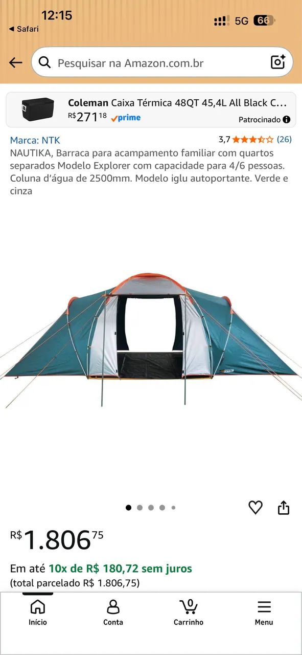 Barraca de Camping Nautika 6 pessoas - Foto 2