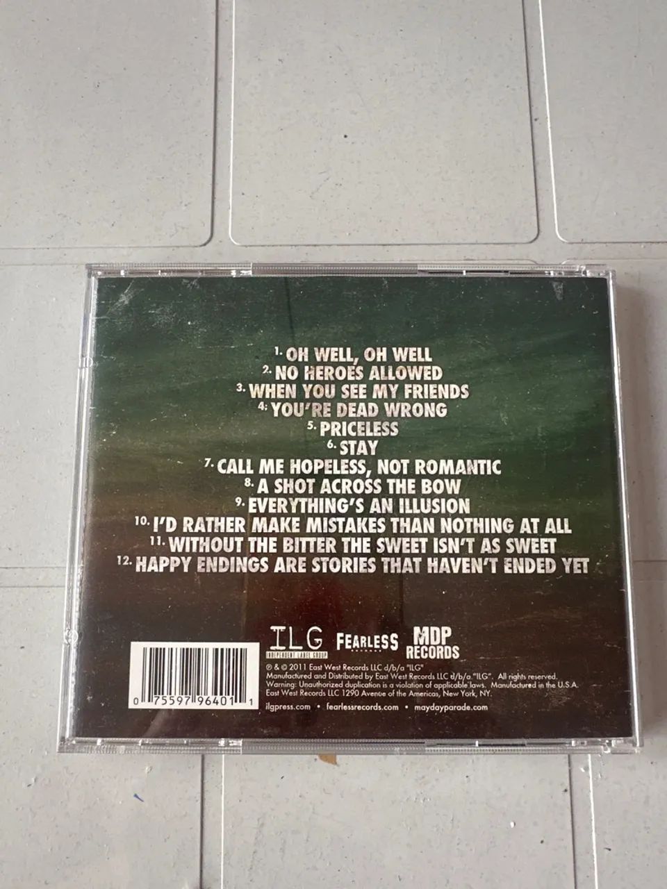 CD Mayday Parade - Álbum Autointitulado (2011) - Foto 5