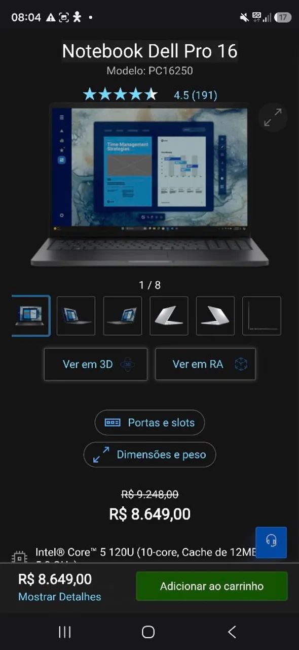 Notebook dell pro 16 pc16250 - Foto 5