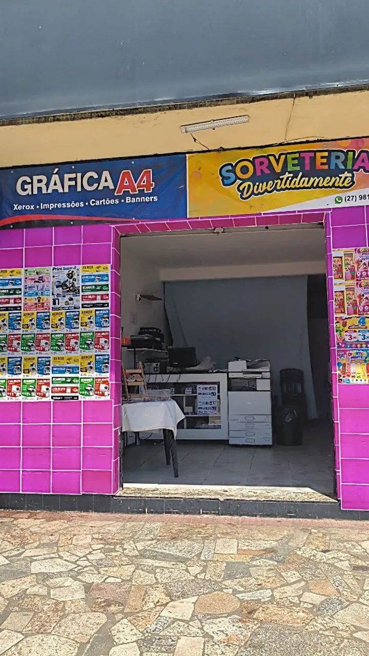 OPORTUNIDADE DE NEGÓCIO. GRÁFICA + SORVETERIA<br>