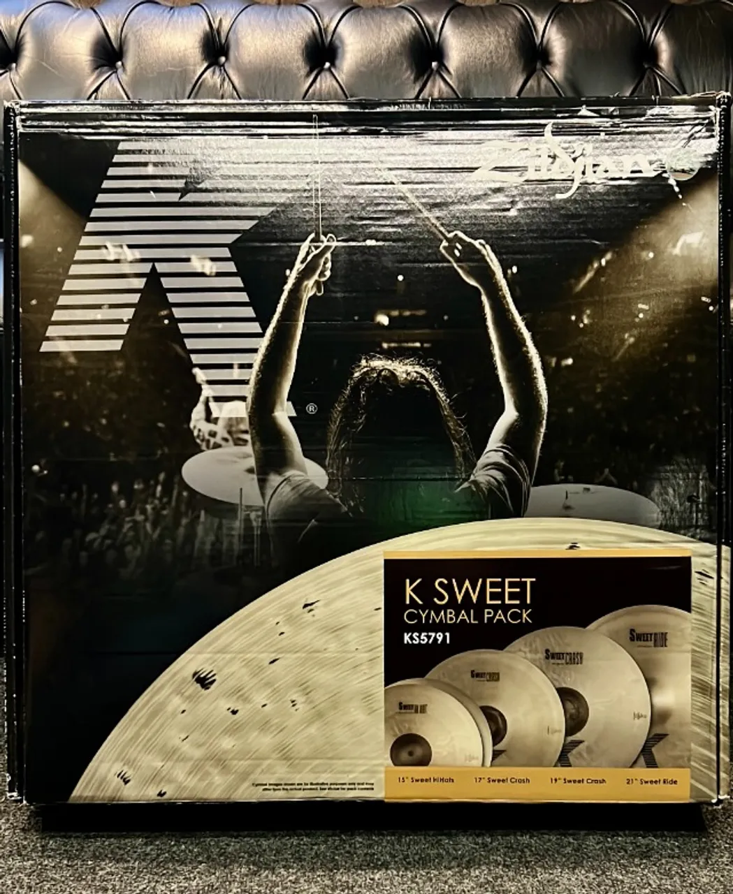Kit Pratos Zildjian KP100 K Series 15/17/19/22 C/ Bag