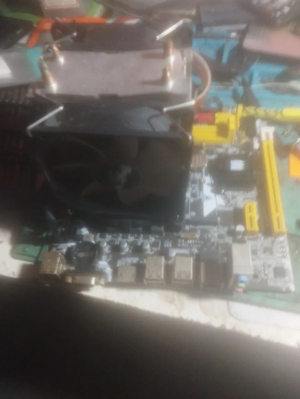 Kit completo processador cooler placa mãe e memória 