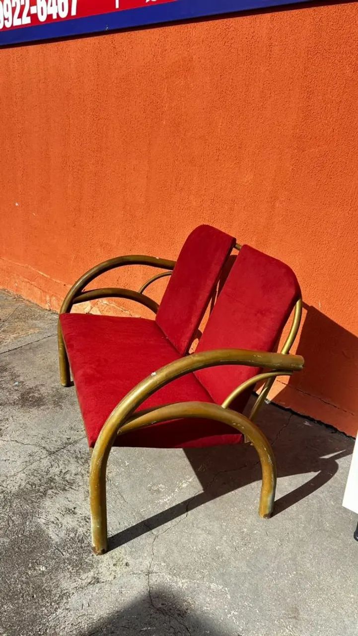 Sofá namoradeira vintage parcelamento em até 12×