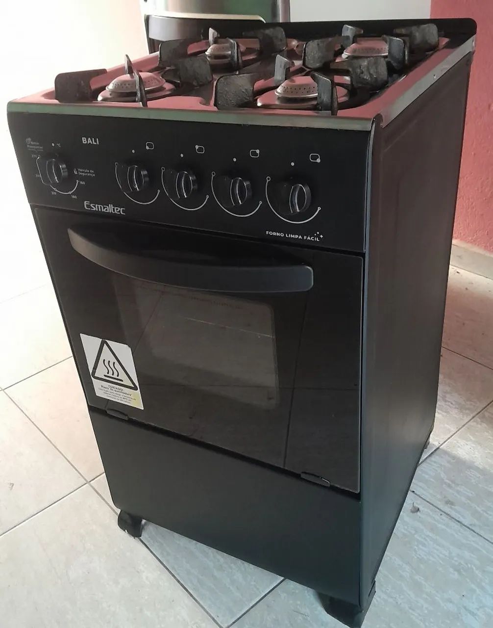 Fogão esmaltec preto 