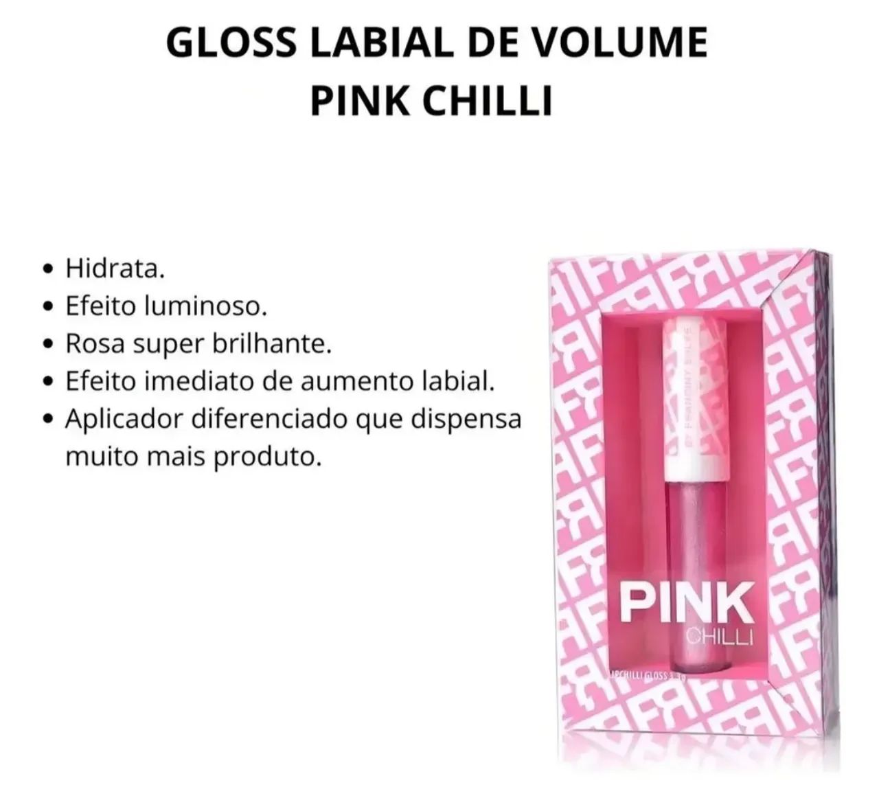 Gloss Pink Chilli 3,3g - Fran by Franciny Ehlke  - Foto 3