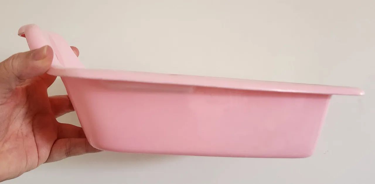 Banheira de boneca rosa Brinquedo  - Foto 2