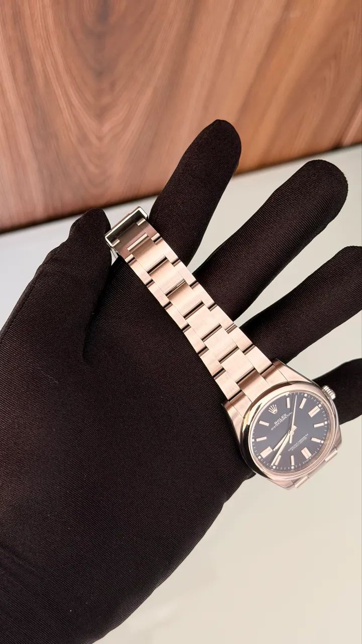 Rolex Oyster Perpetual 41mm Med Blue - Foto 5