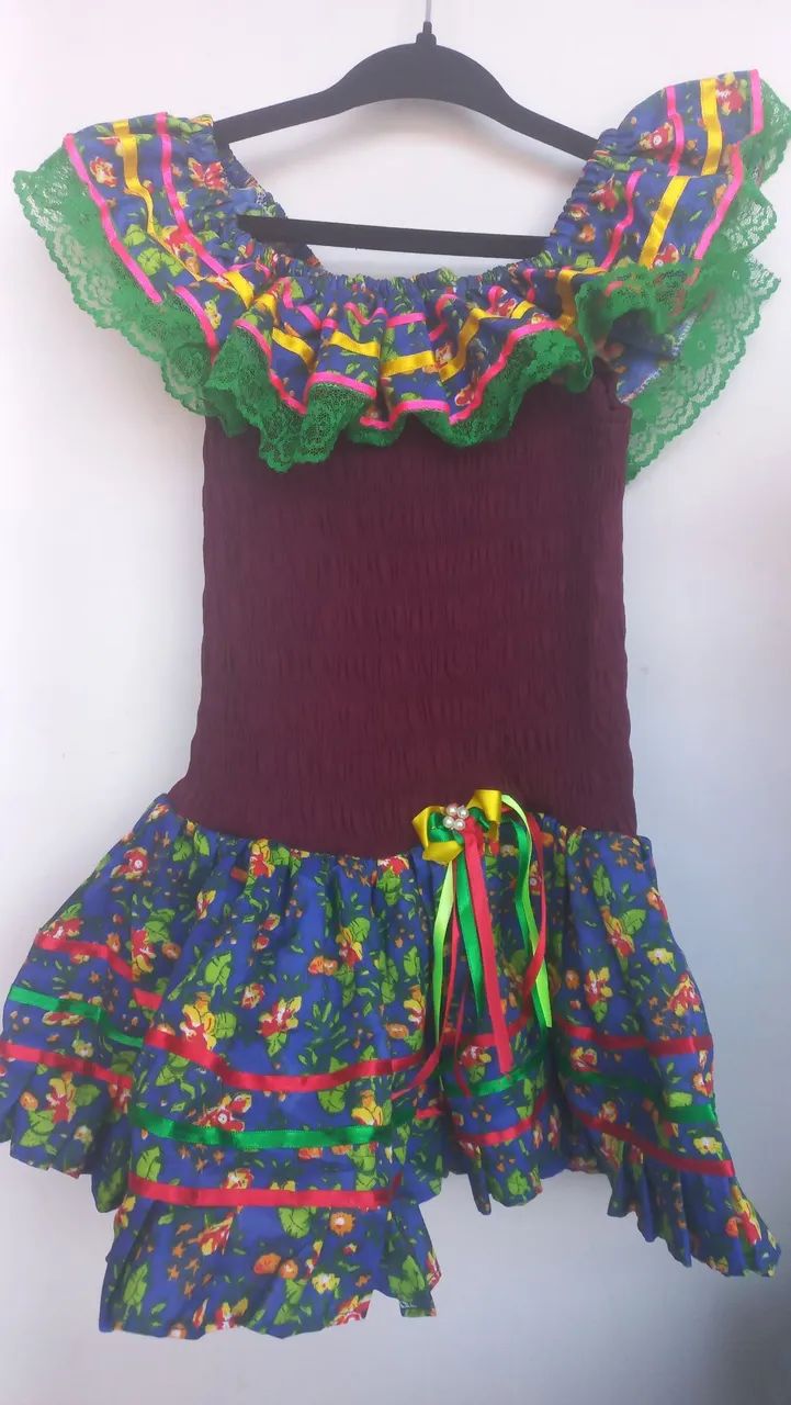Vestido junino infantil 