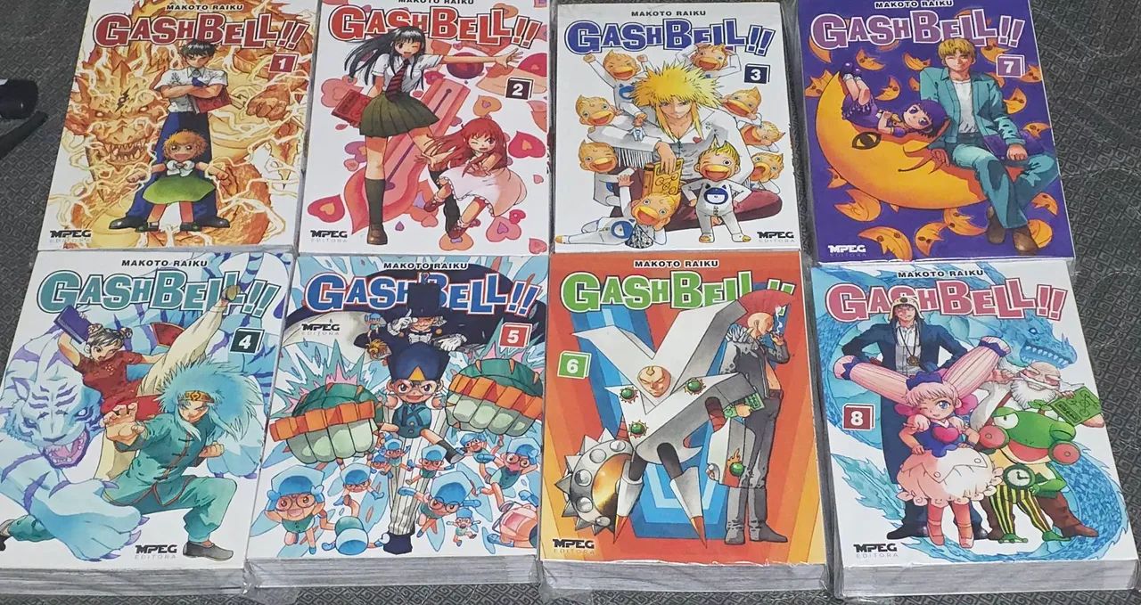 Mangá Gash Bell mpeg 1 ao 6 + brindes (leia o anúncio)