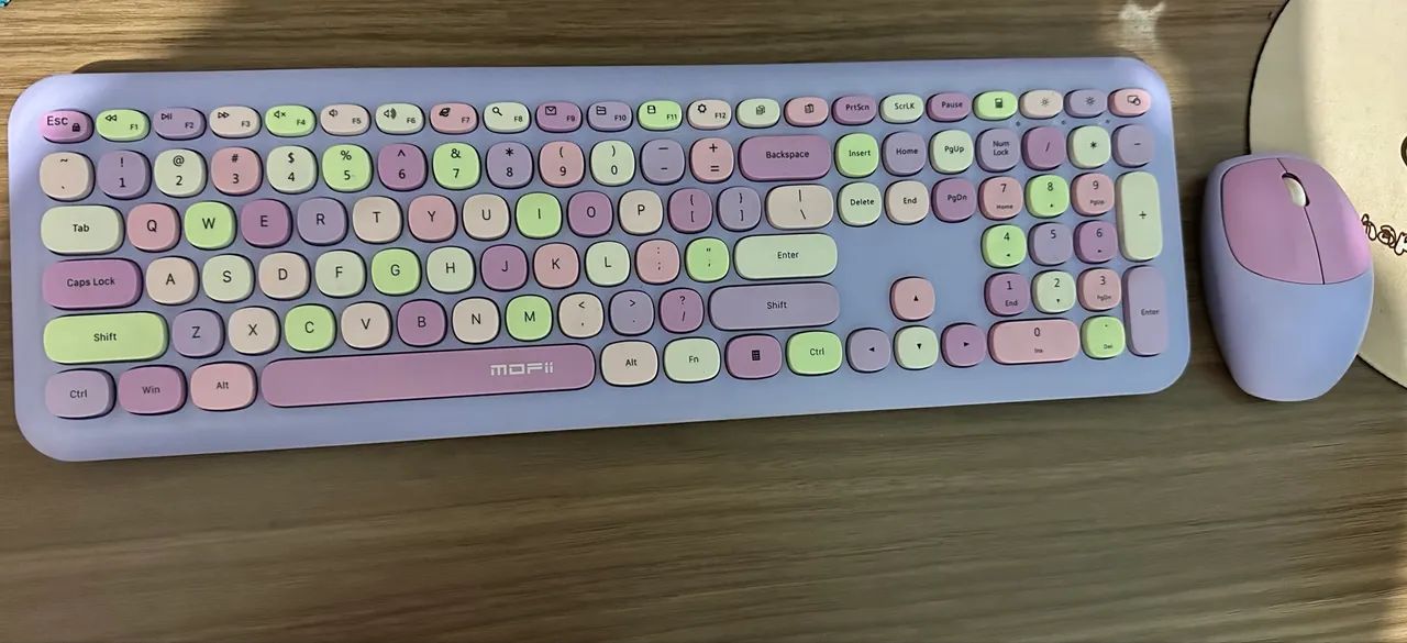 Colorful USB Wireless Keyboard and Mouse Kit