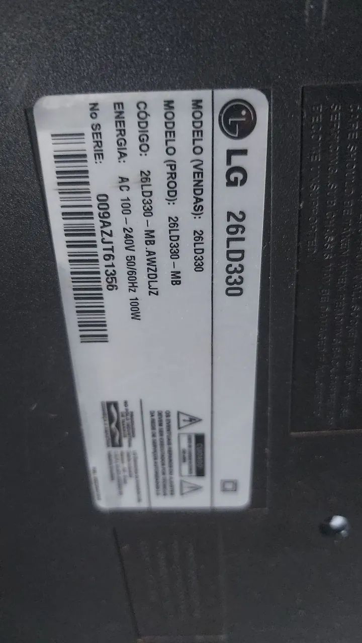 Vendo uma TV 26 polegada 