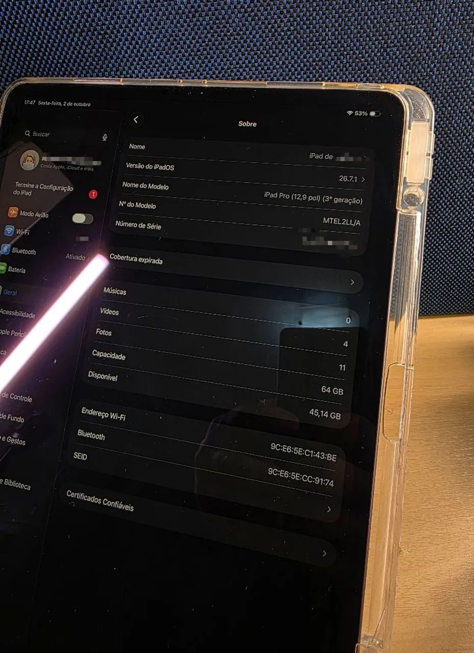 Ipad Pro 3a geração 12,9 polegadas 64gb - Foto 2