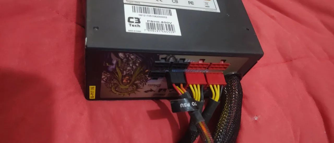 Fonte de Pc  modular  Power x 850w 80 plus - Foto 4