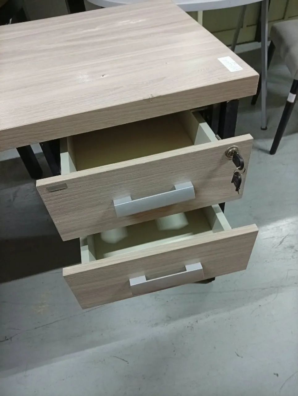 Mesa Em L Modelo Diretor Para Escritório Com Gavetas - Foto 4