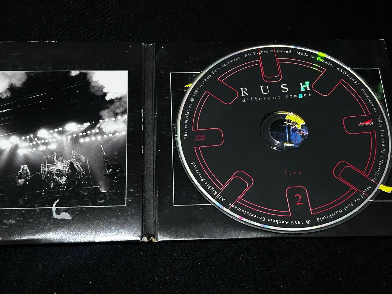 CD Rush - Different Stages Live (Importado Canadá) 1998 INCOMPLETO - Foto 5