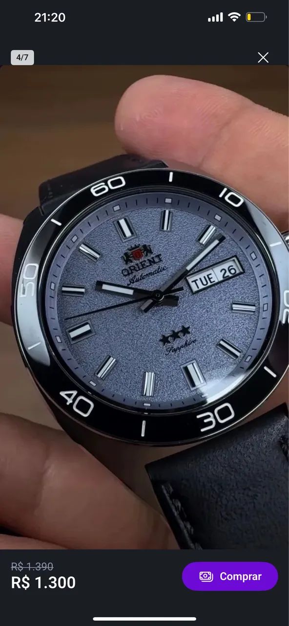 Relógio Orient 3 estrelas Elegance YN6SC019-A1PX - Foto 4