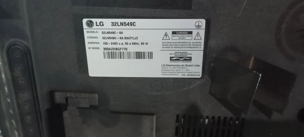 2 TVs smartv 32 polegadas LG TCL para retirada de peças  - Foto 4
