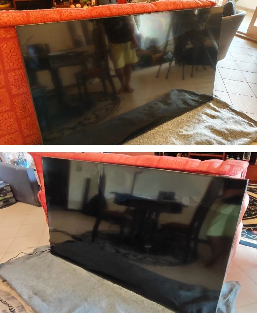 Tv samsumg 75" - Tela danificada - Foto 4