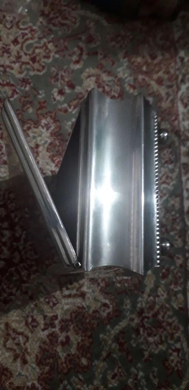 Caixa porta jóia metal banhado em prata antiga