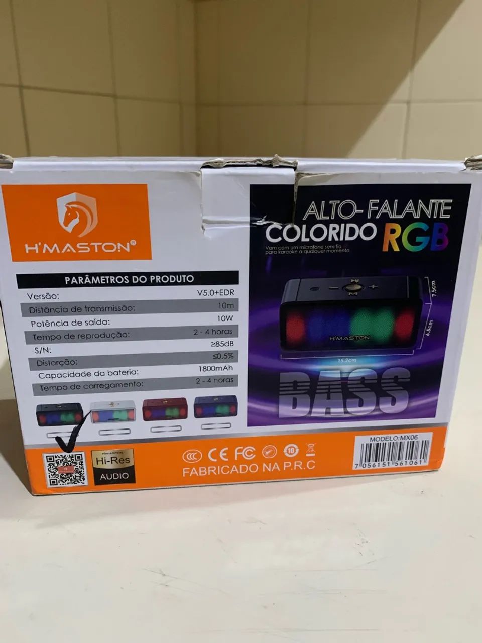 Caixa de Som HMaston MX06 RGB e Microfone - Foto 3