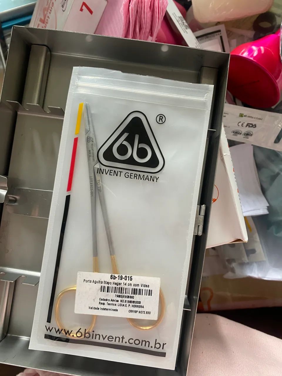 Porta agulha mayo hegar com videa 14cm NOVA