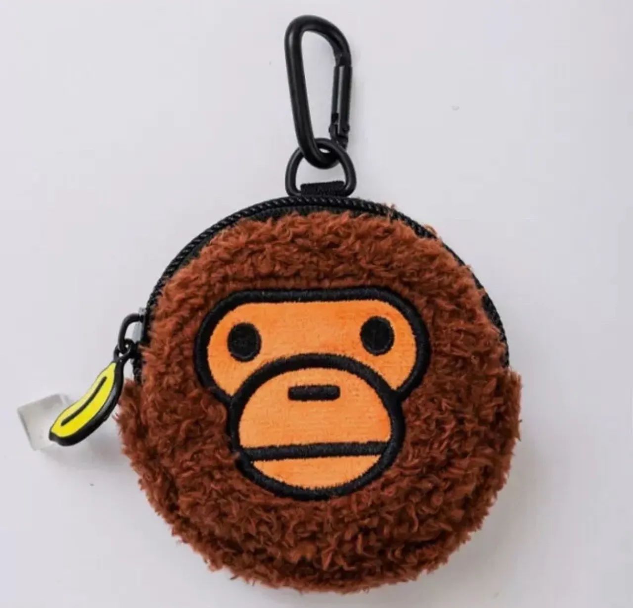 Chaveiro A Bathing Ape Baby Milo mini bolsa bape acessório bolsinha marrom macaco monkey 