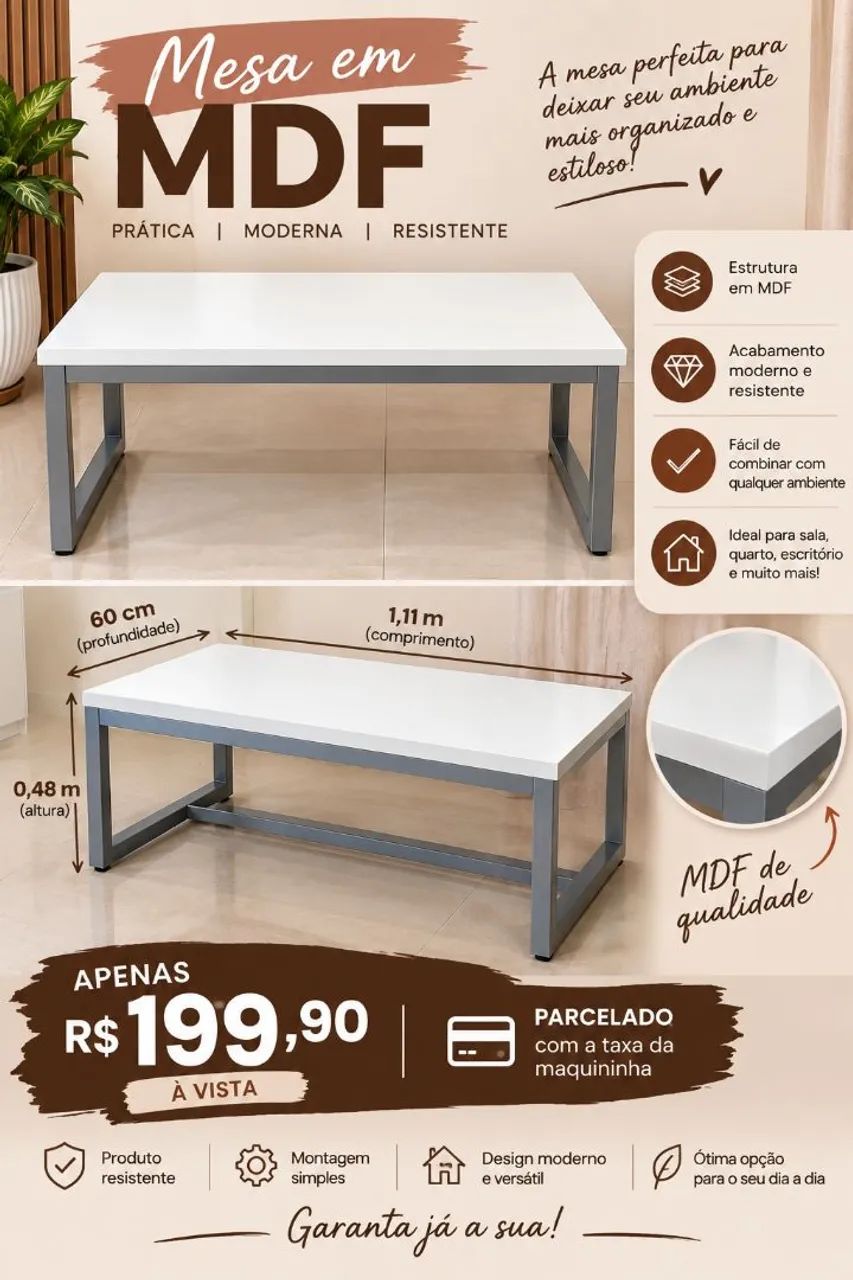 Mesa para loja 