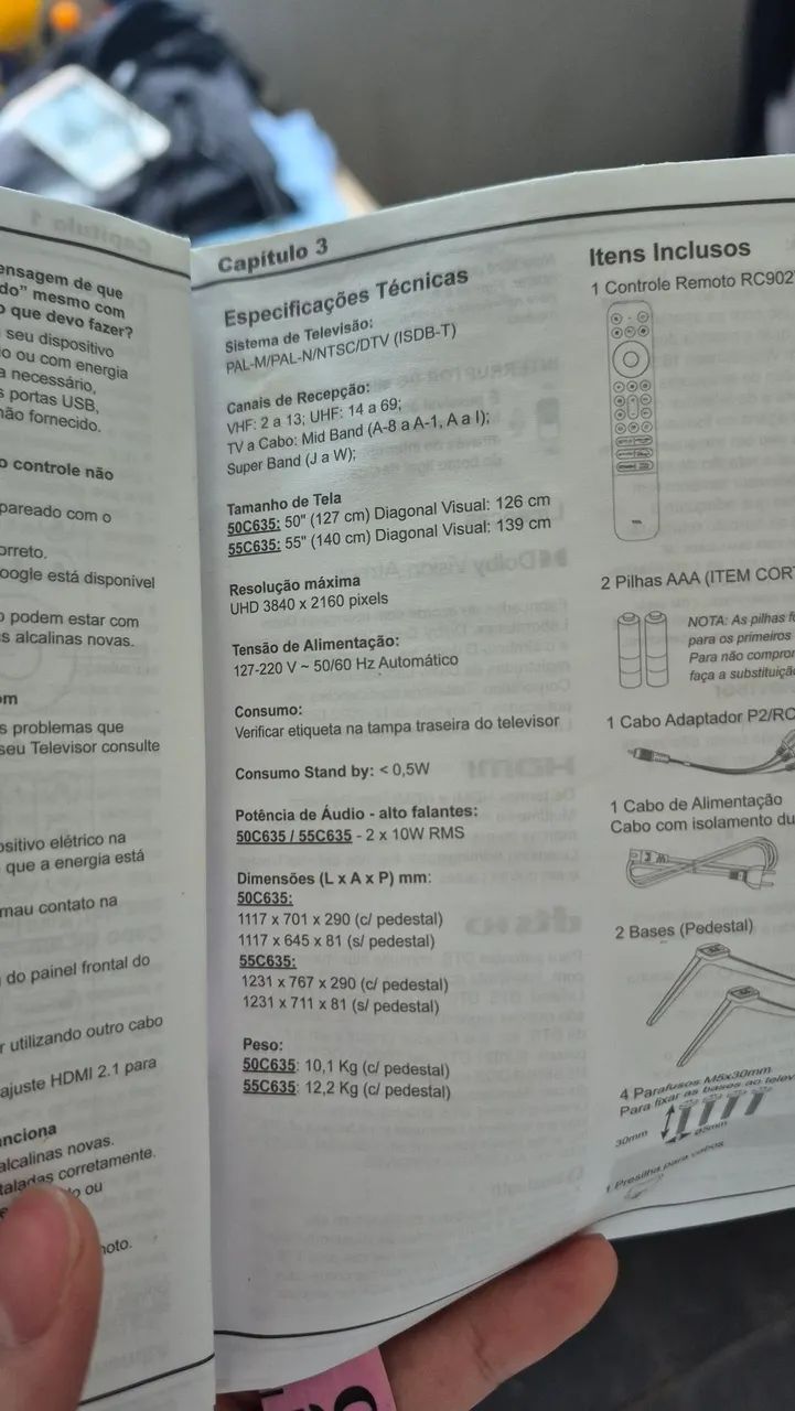TV TCL 55C635 (Peças) - Foto 5