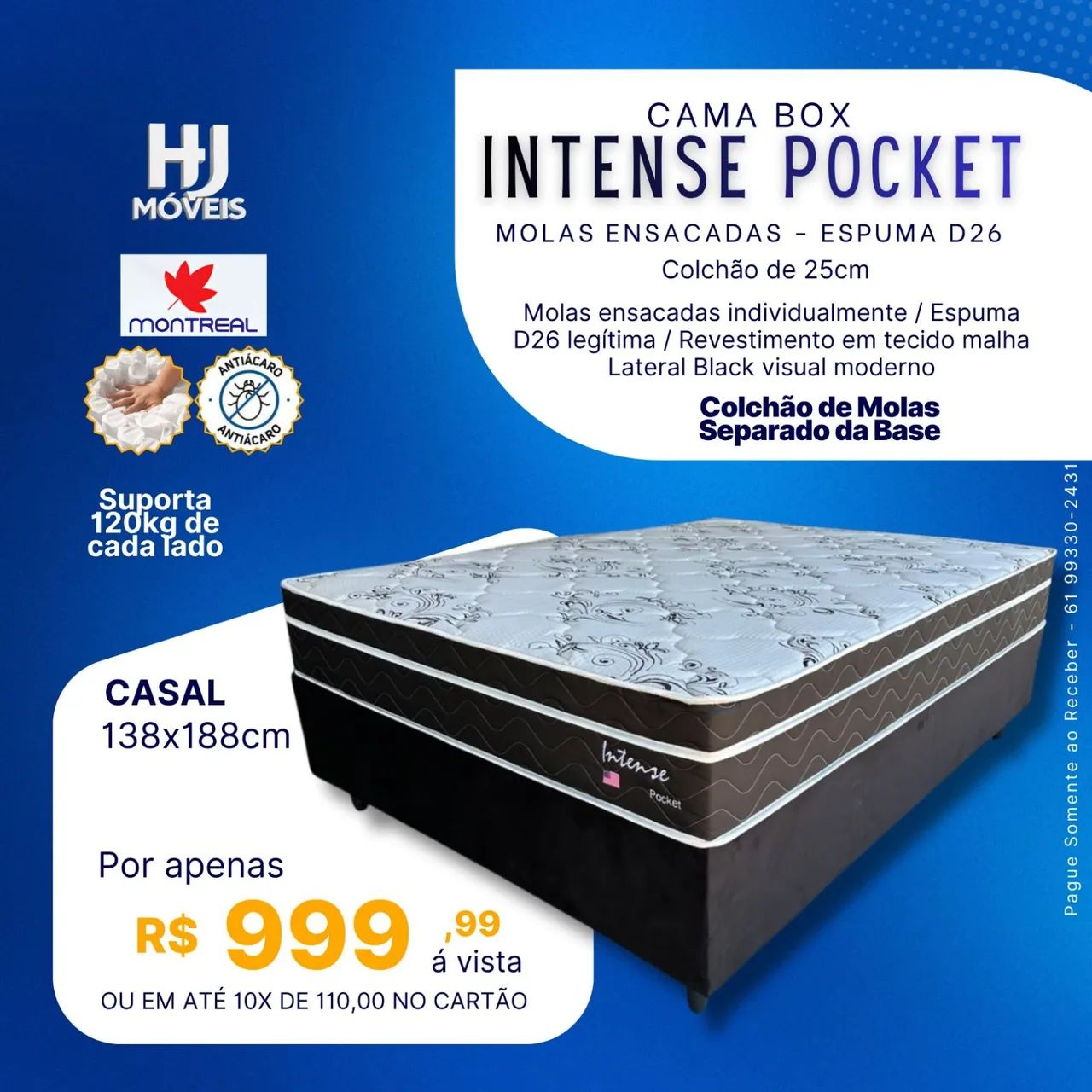 Cama box casal 