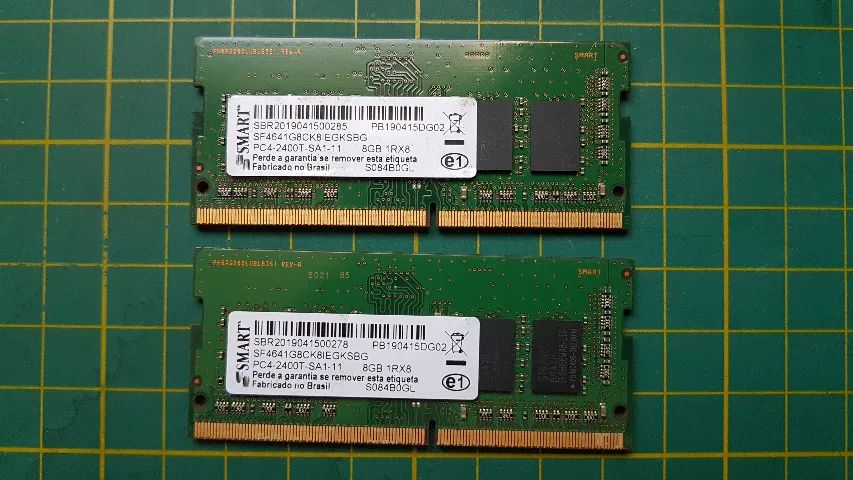 Memória RAM SMART DDR4 8GB 2400T PC4-19200 Notebook