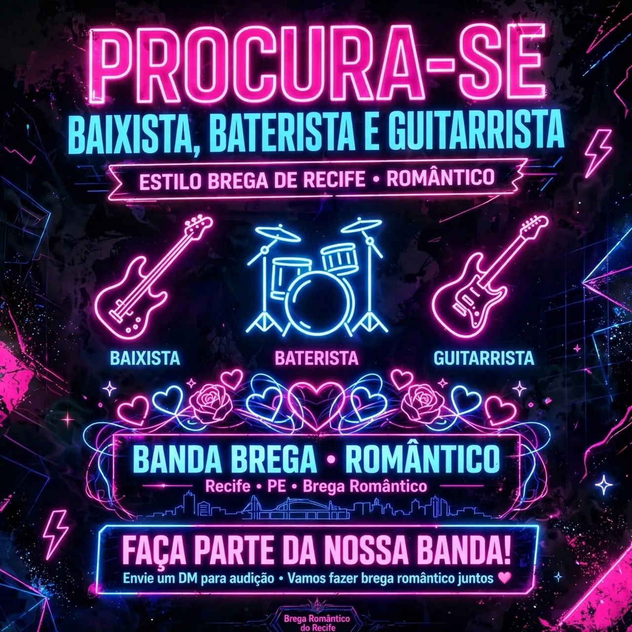 Músico para banda de brega
