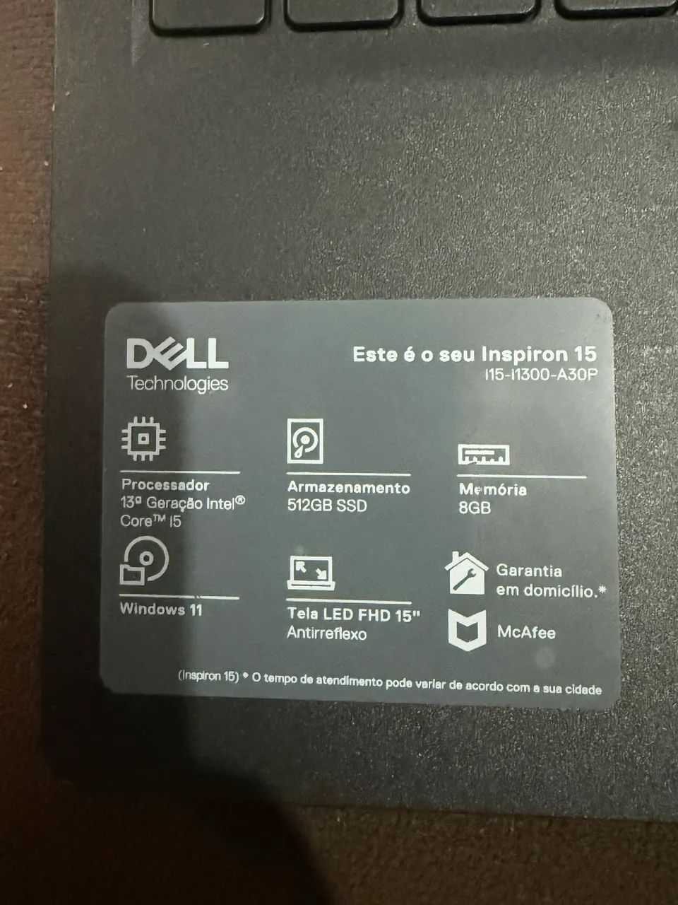 NOTEBOOK DELL INSPIRON 15 SERIE 3530 - Foto 2