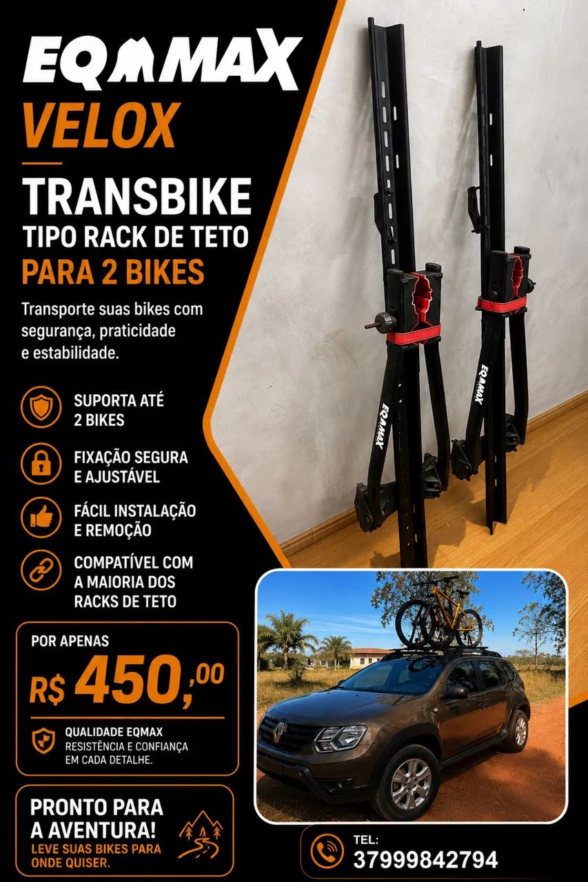 Transbike Eqmax para 2 Bikes