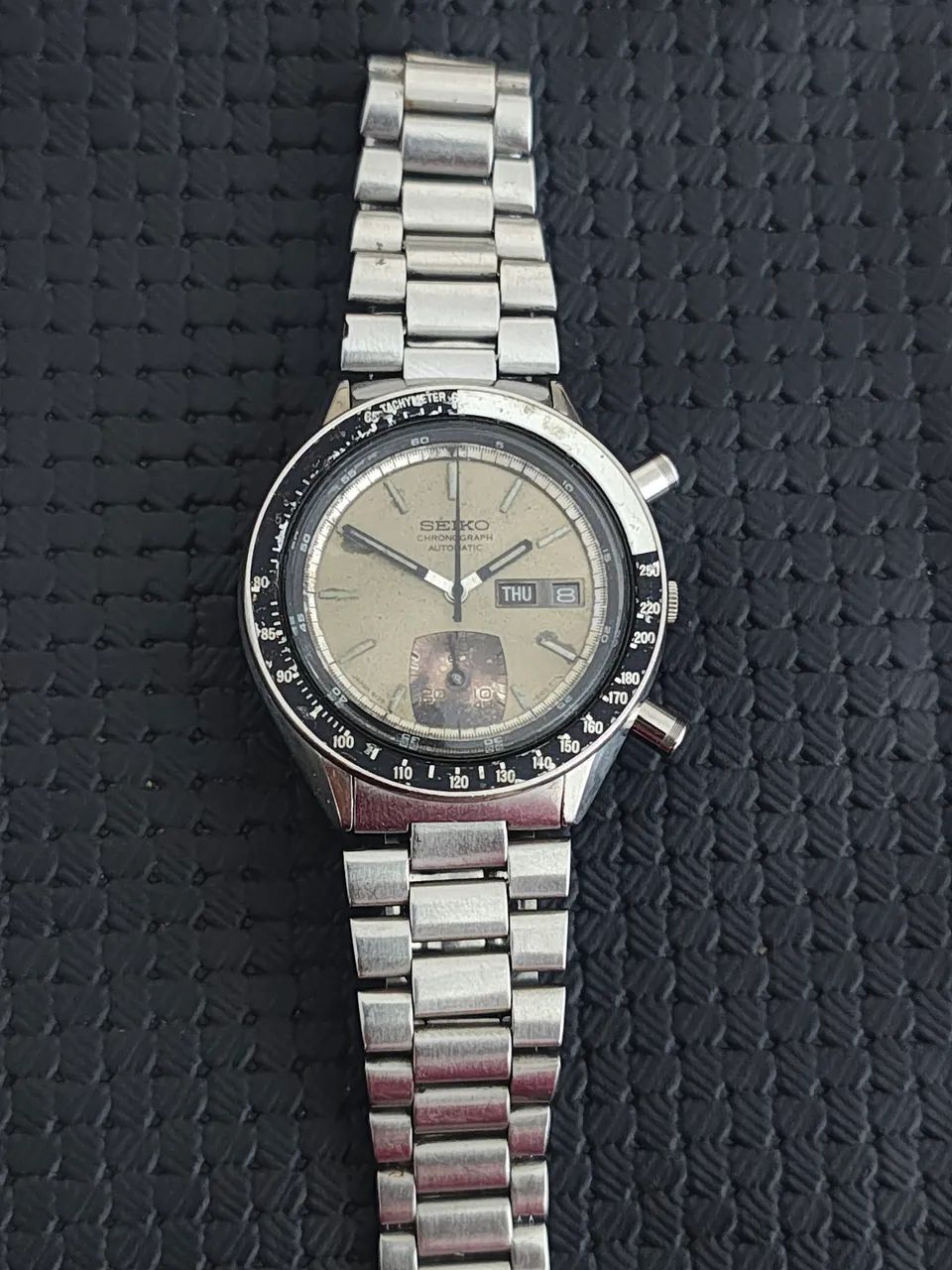 Relogio Seiko 6139-6040 cronógrafo Automático Silver Ghost <br>