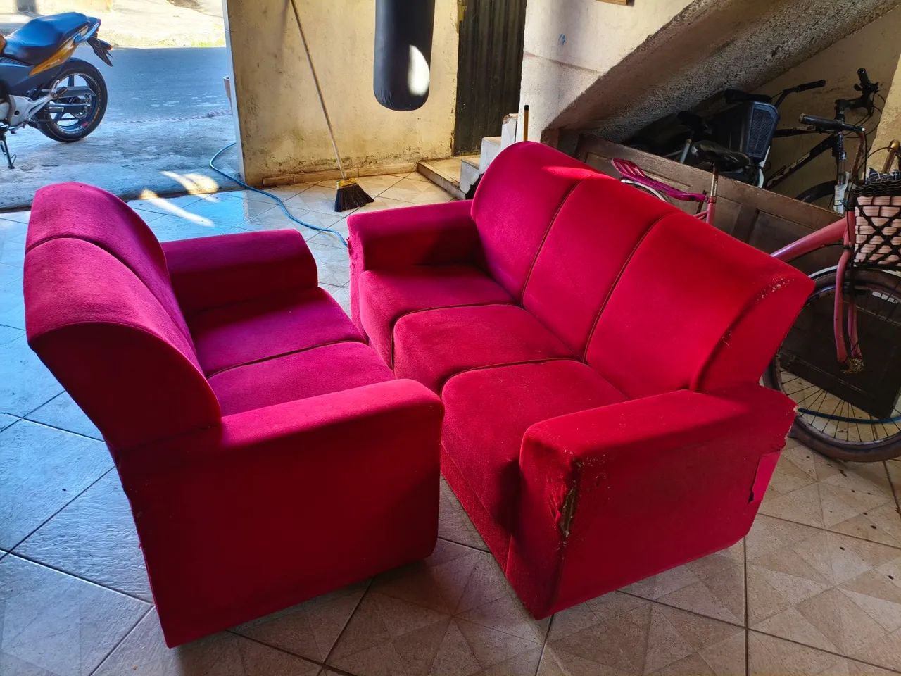 Vendo jogo de sofa os dois no preço de um - Foto 5