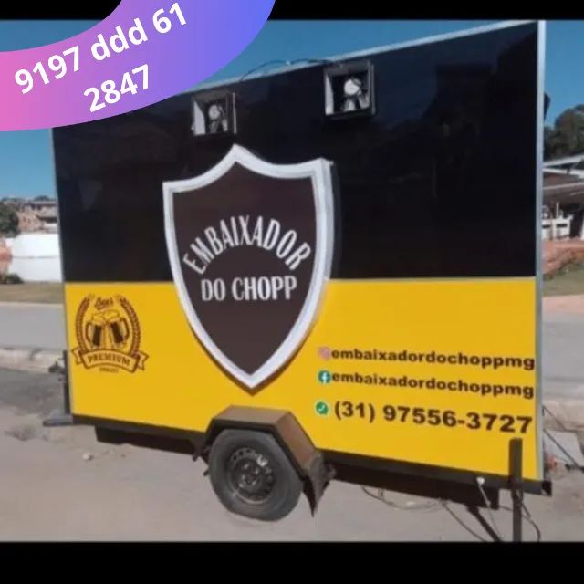 Food Truck Revestido em Alumínio - Estrutura Premium