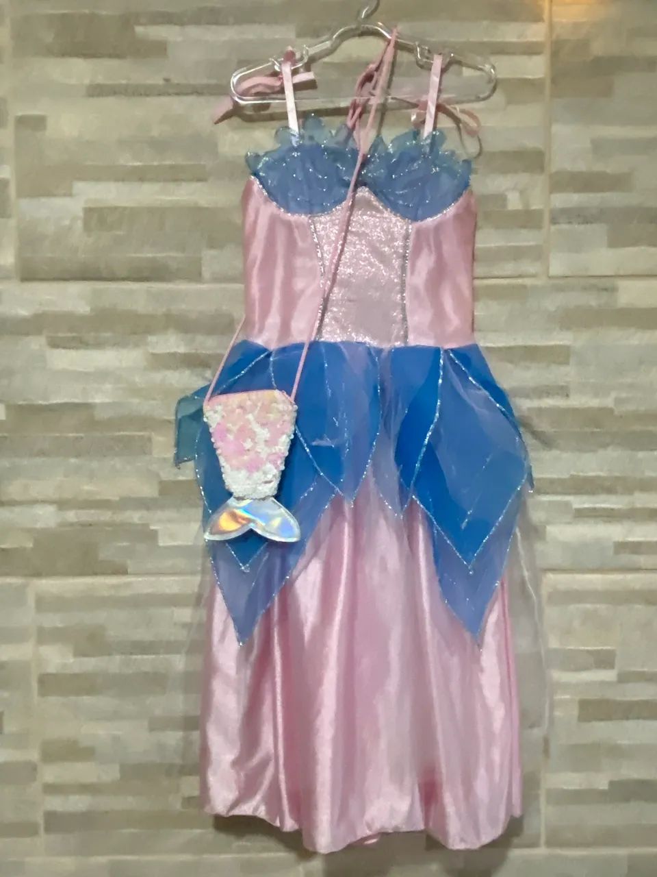 Fantasia princesa Sereia tamanho 4/5