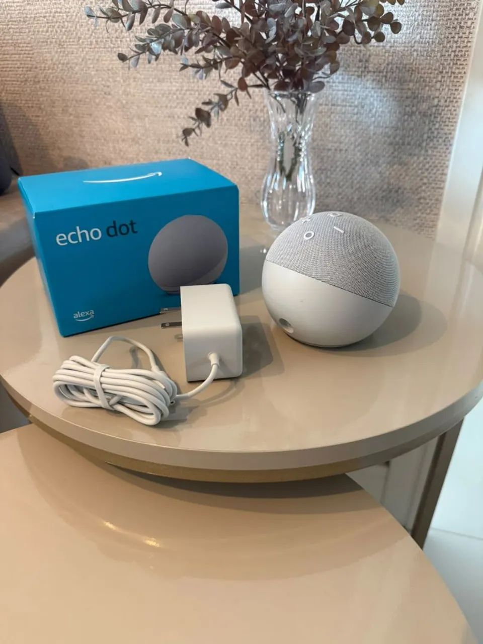 Amazon Echo Dot 4ª Geração com Alexa - Branco Original - Foto 2