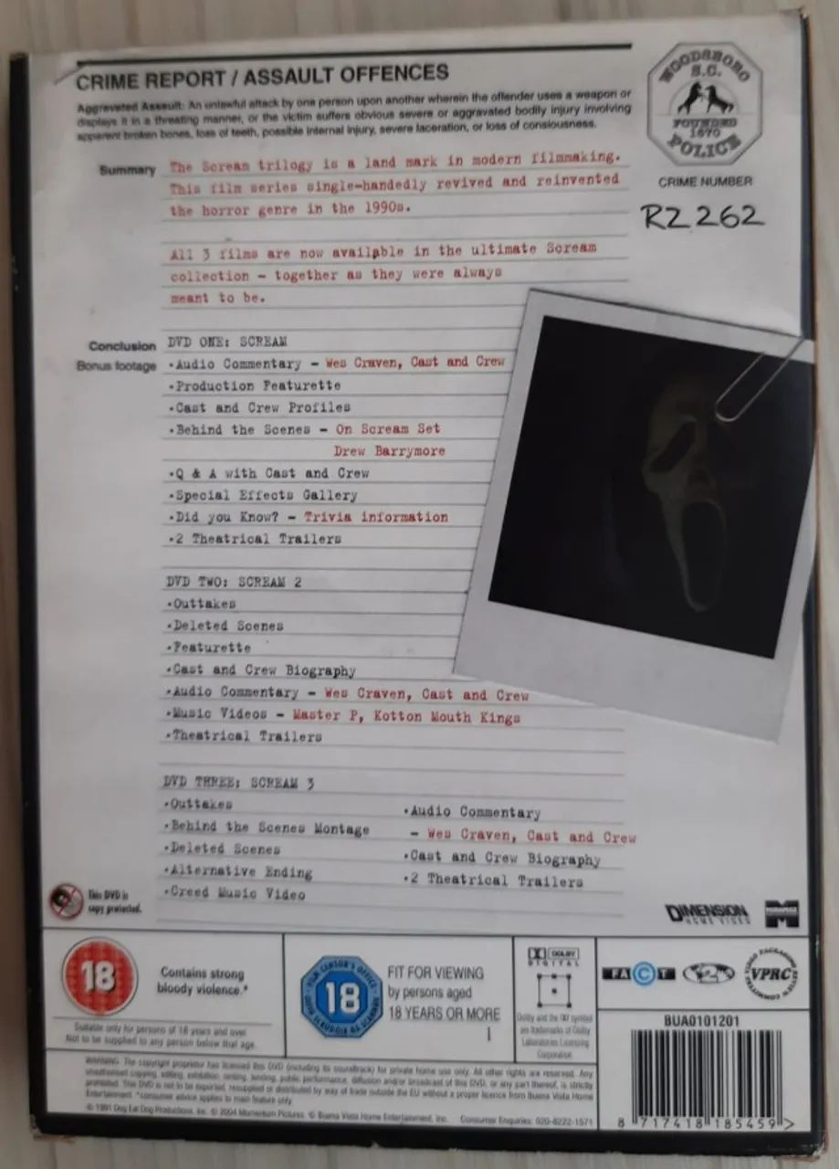 DVD - Boxset Trilogia Pânico (Importado) - Foto 2