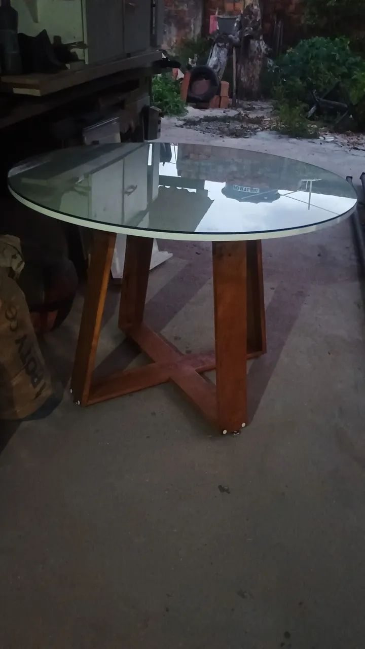 Mesa de ml linda com vidro  - Foto 5