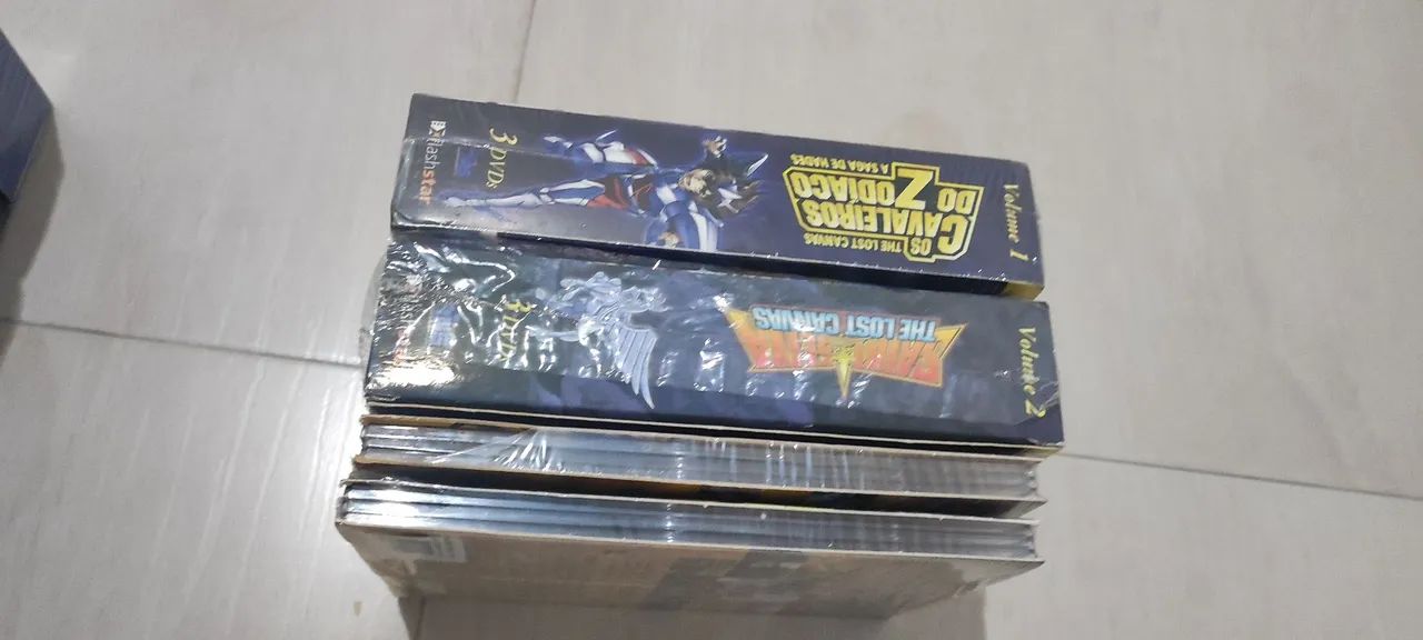 Coleção completa DVDs ômega e Lost Canvas cavaleiros do zodíaco