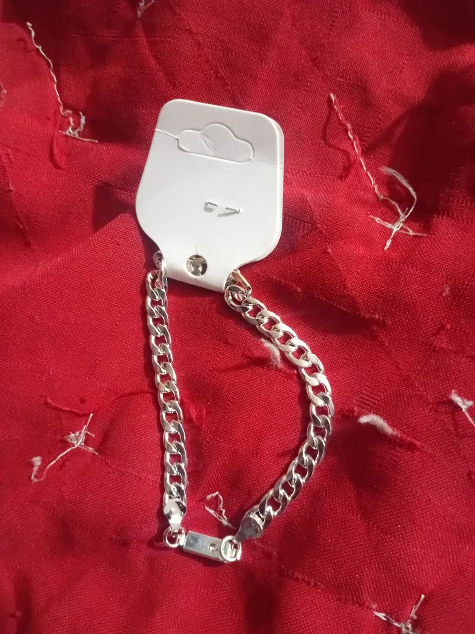 Pulseira masculina de prata 925*nova*! - Foto 2
