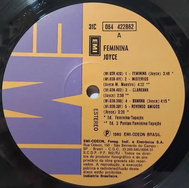 Lp - Joyce - Feminina - 1980 - Encarte - Foto 5