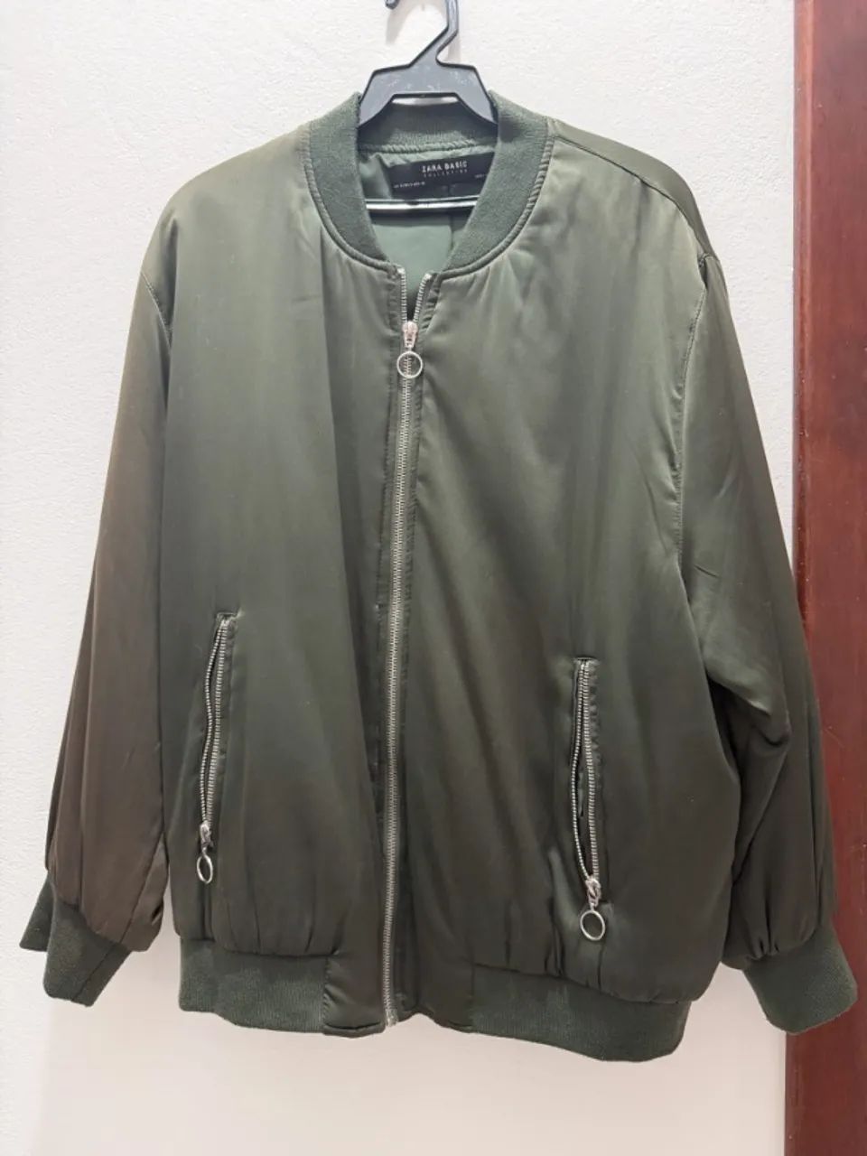 Bomber Verde Militar Zara (small, tamanho P) - Foto 2