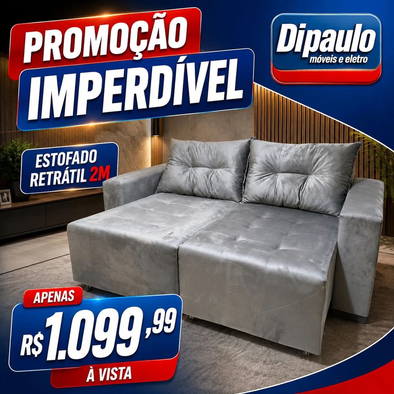 Compre já seu Sofá retrátil apartir de: