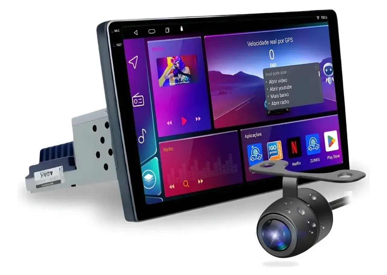 Central multimídia Android 9 polegadas 1 din  - Foto 2