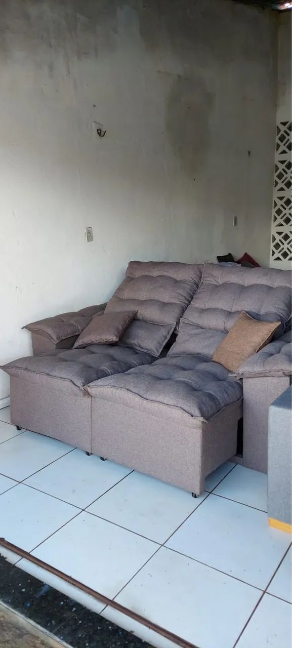 Sofá retrátil novo 2.200 fazemos entrega  - Foto 2
