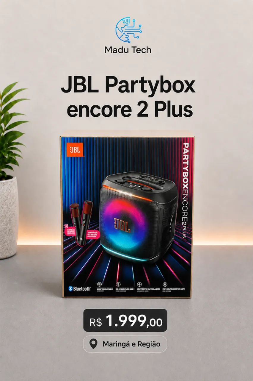 Caixa de Som JBL PartyBox Encore 2 Plus