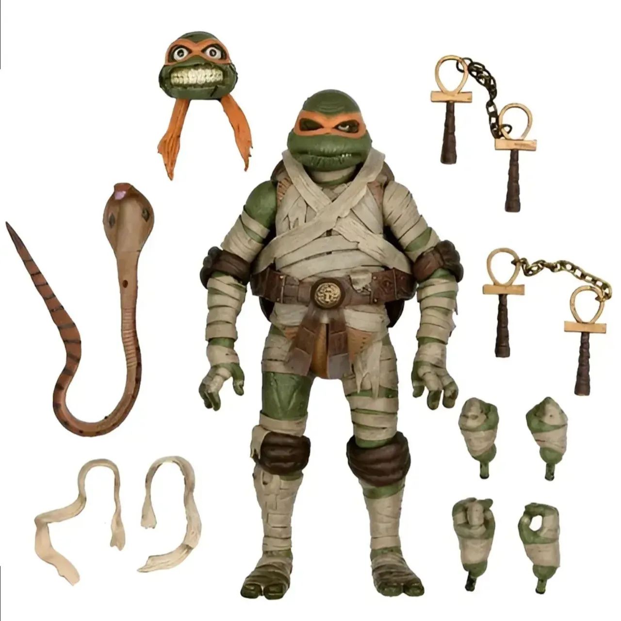 Action Michelangelo The Mummy Neca em perfeito estado.  - Foto 5